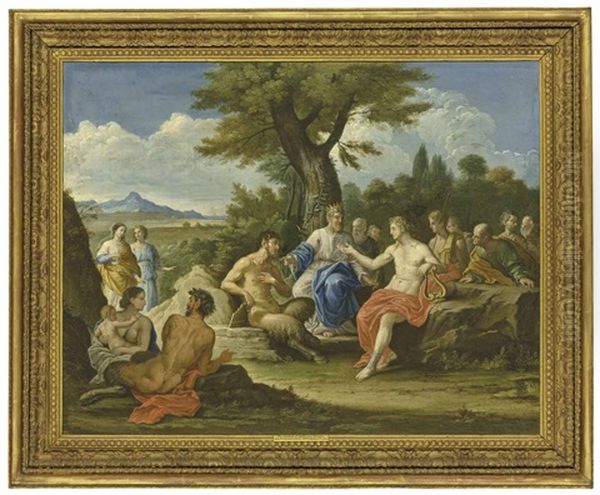 The Contest Between Apollo And Marsyas Oil Painting by Francesco (Imperiali) Ferdinandi