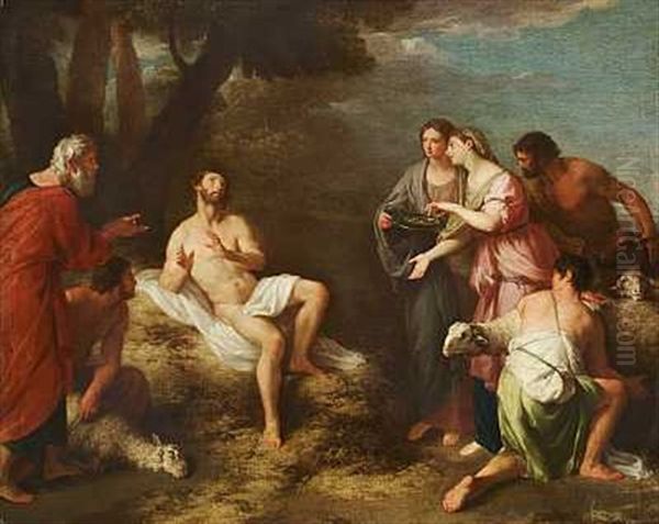 Den Fortabte Sons Hjemkomst Oil Painting by Francesco (Imperiali) Ferdinandi