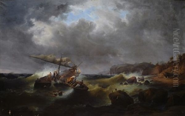 Tempesta Oil Painting by Salvatore Fergola