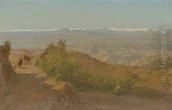 Chilean Andes Oil Painting by Henry A. Ferguson