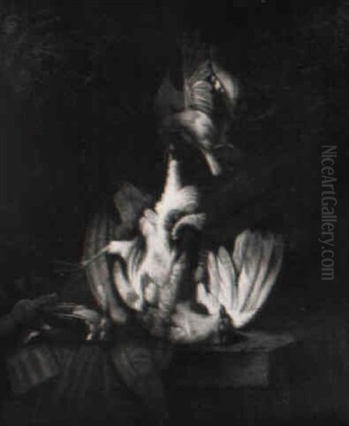 Jagdstilleben Mit Erlegtem Federwild Oil Painting by William Gowe Ferguson