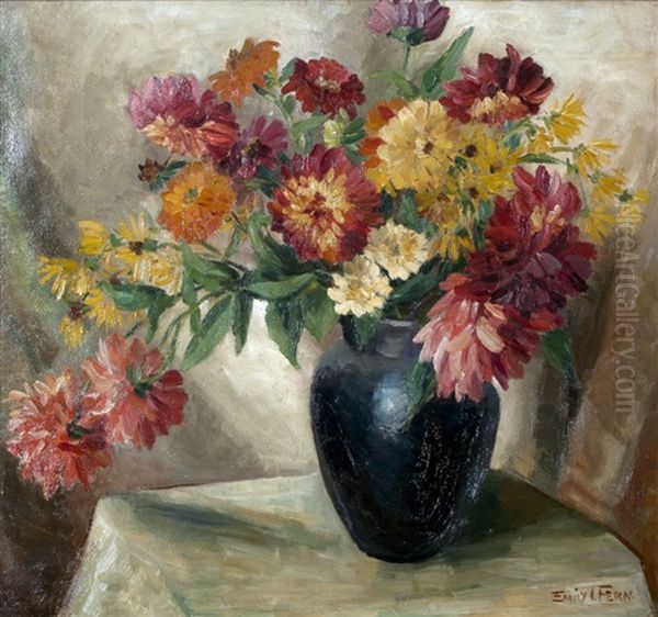 Still Life Flowers Oil Painting by Emily Isabelle Fern