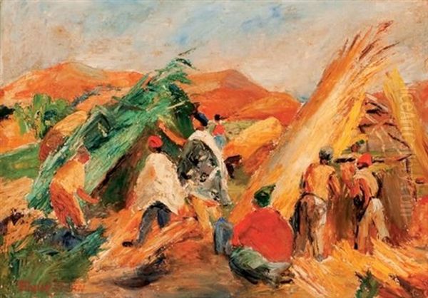 The Harvesters Oil Painting by Emily Isabelle Fern