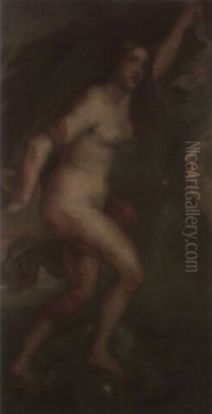 Figura Rubeniana Oil Painting by Alejandro Ferrant Y Fischermans