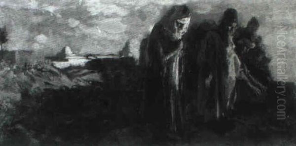 La Preghiera Oil Painting by Giuseppe Ferrari