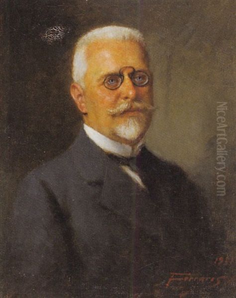 Bundeskanzler Dr. Johann Schober Oil Painting by Arthur von Ferraris