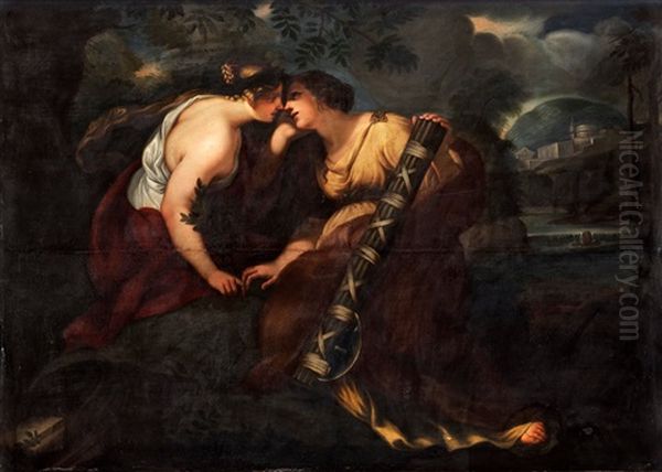 Freden Och Justitia Oil Painting by Ciro Ferri