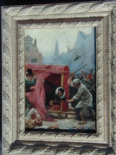 Attack On Spanish Ambassador Oil Painting by Jean-Leon Gerome Ferris