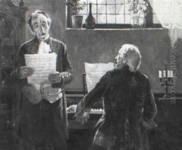 Duet Oil Painting by Jean-Leon Gerome Ferris