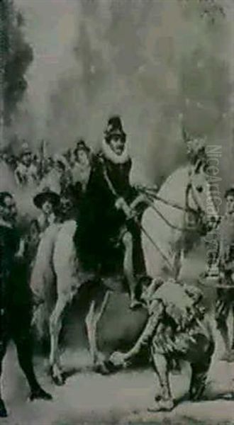 Conferring Knighthood Oil Painting by Jean-Leon Gerome Ferris