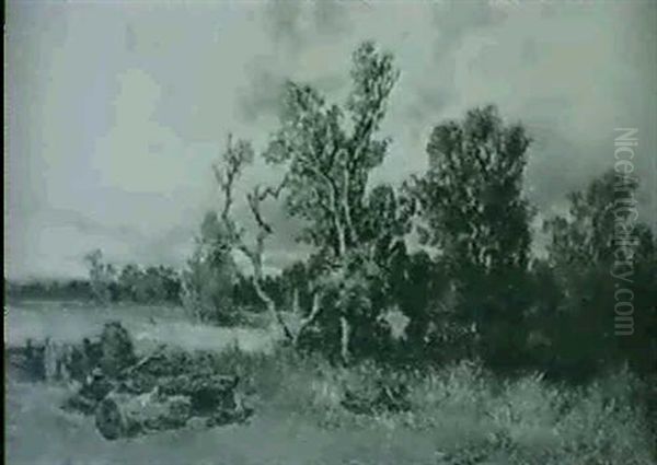 Troncos Y Amapolas Oil Painting by Cristobal Ferriz y Sicilia