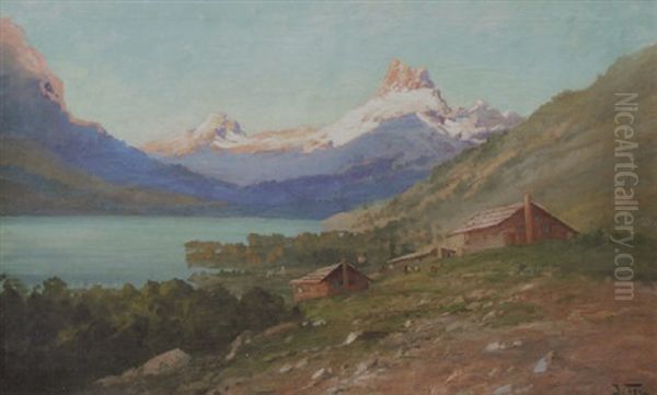 St. Mary's Going To The Sun Oil Painting by John Fery