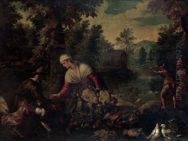 Le Retour De La Chasse Oil Painting by Paolo Fiammingo