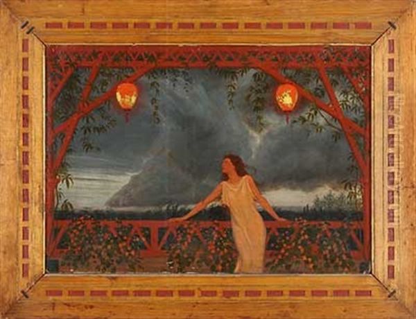 Zwielichter Oil Painting by Hugo Hoppener Fidus