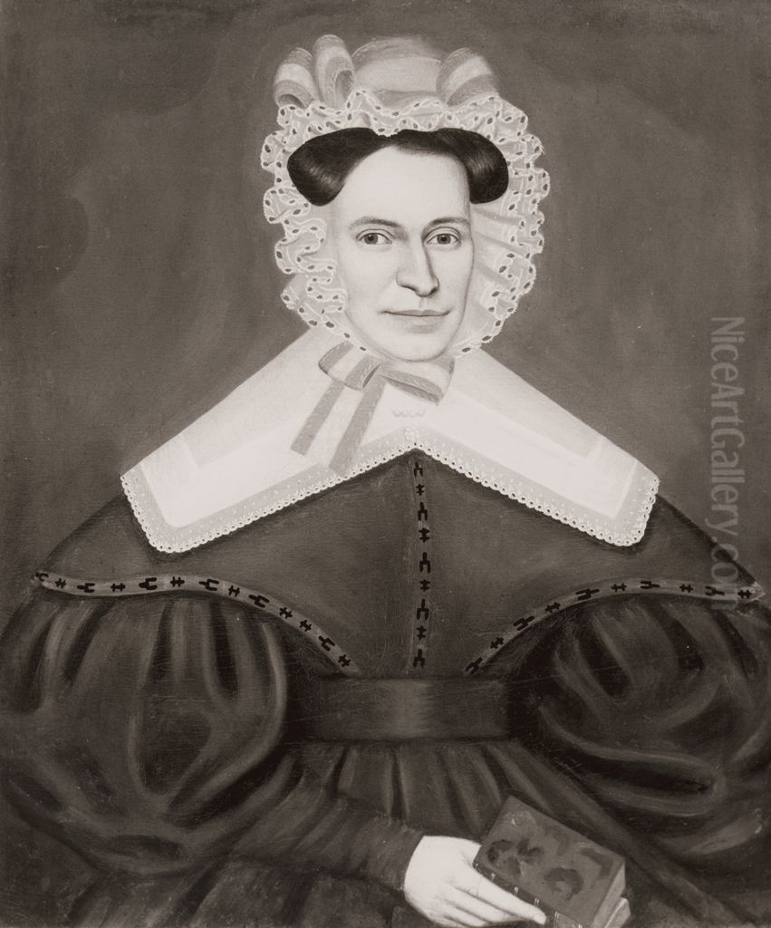 Portrait Of A Woman Oil Painting by Erastus Salisbury Field