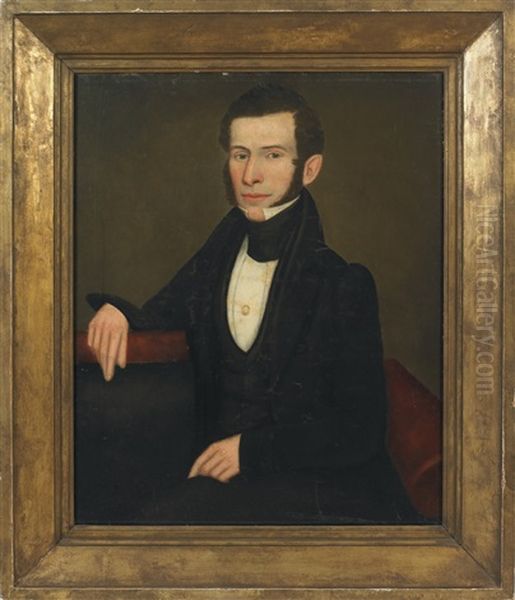 Portraits Of Franklin Pierce And Jane Appleton Pierce As Bride And Groom (2 Works) Oil Painting by Erastus Salisbury Field