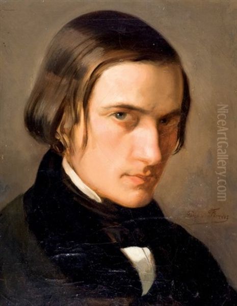 Retrato De Caballero Oil Painting by Dionisio Fierros Alvarez