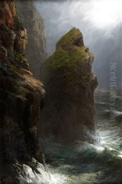 Acantilado Oil Painting by Dionisio Fierros Alvarez