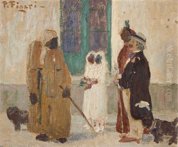 El Ciego Oil Painting by Pedro Figari