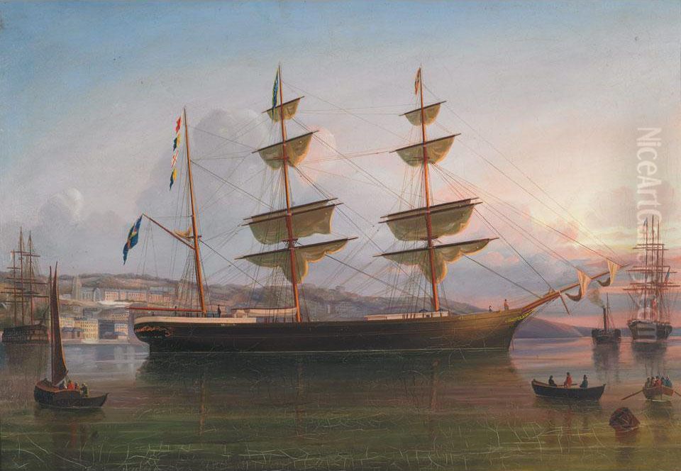 The Eugenie Off Queenstown Oil Painting by George Mounsey Wheatley Atkinson