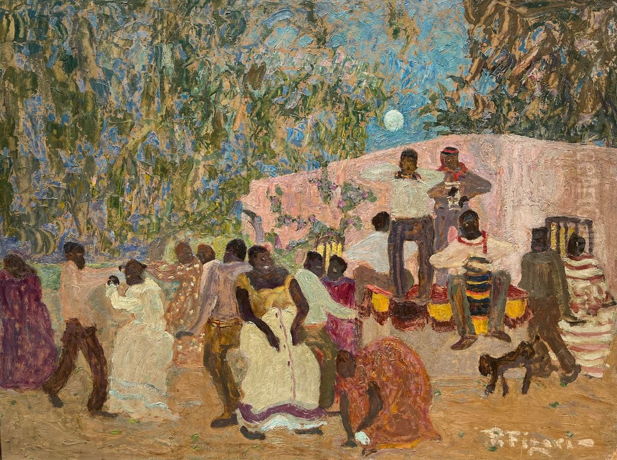 Anochecer Oil Painting by Pedro Figari