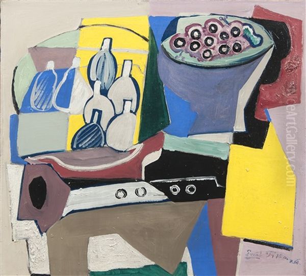 Zatisi S Klarinetem Oil Painting by Emil Filla