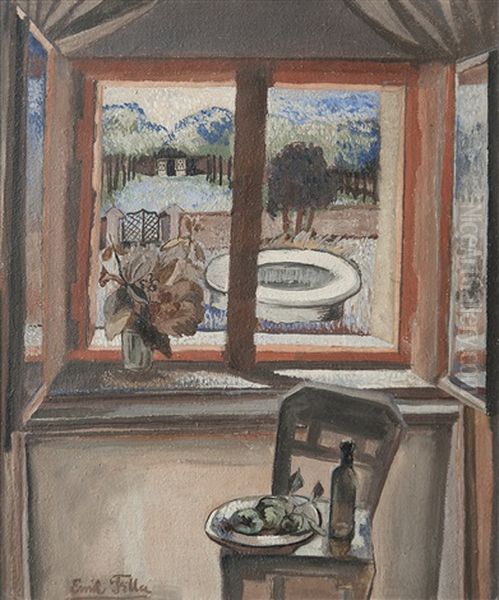 Still-life At A Window Oil Painting by Emil Filla