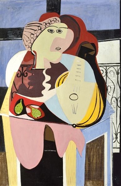 Still Life With An Antique Bust Oil Painting by Emil Filla