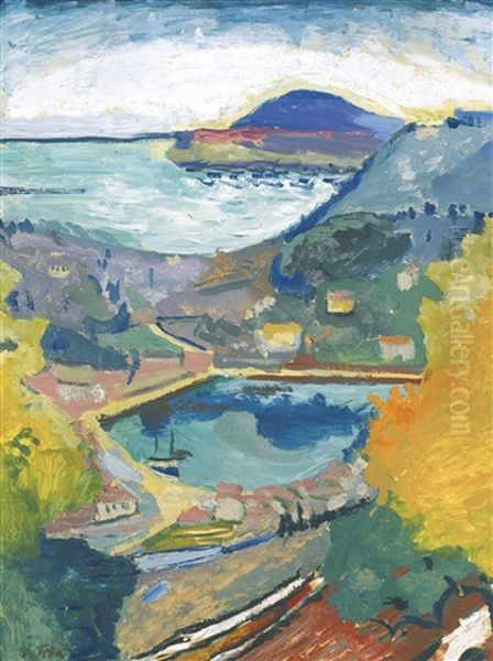 View Over Gruz Oil Painting by Emil Filla