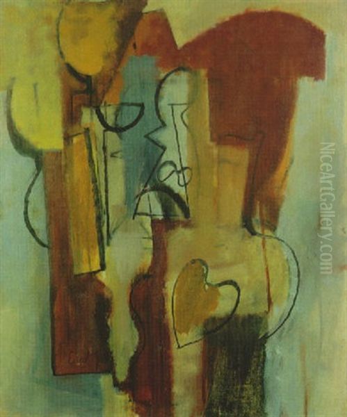 Ohne Titel Oil Painting by Emil Filla