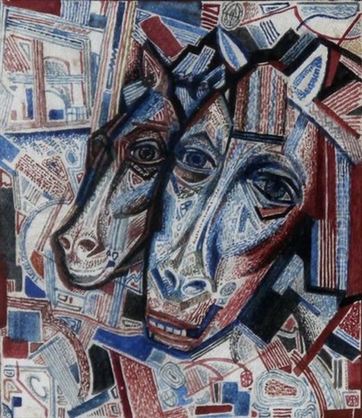 Sans Titre Oil Painting by Pavel Nikolaevitch Filonov