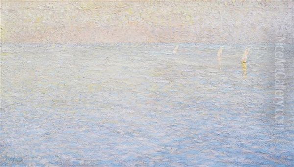 Vue Sur La Mer (maree Basse) Oil Painting by Alfred William (Willy) Finch