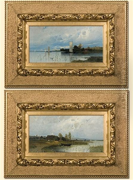 Couple Of Paintings Oil Painting by Eduard Fischer