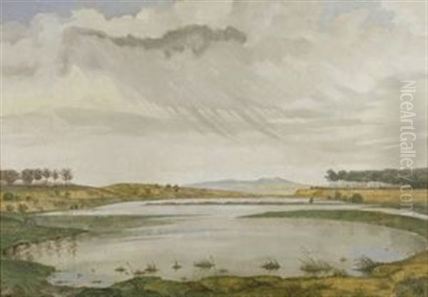 Der Schauer Oil Painting by Johannes Fischer