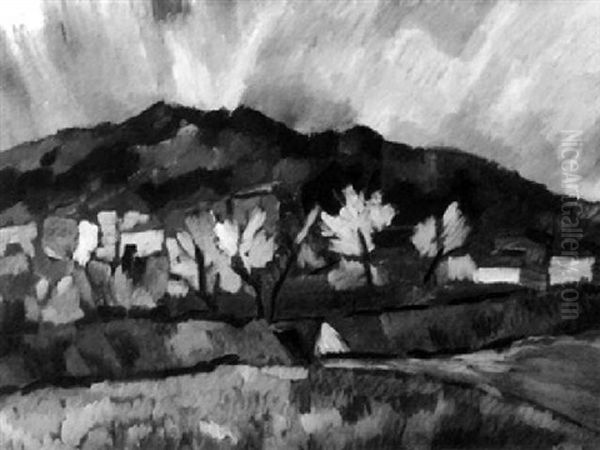 Landschaft Oil Painting by Johannes Fischer