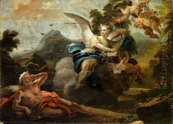 L'aurora Oil Painting by Fedele Fischetti