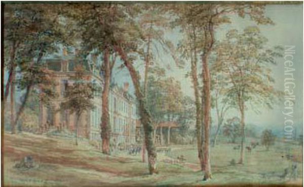 Vue D'une Propriete Oil Painting by Laurent Atthalin