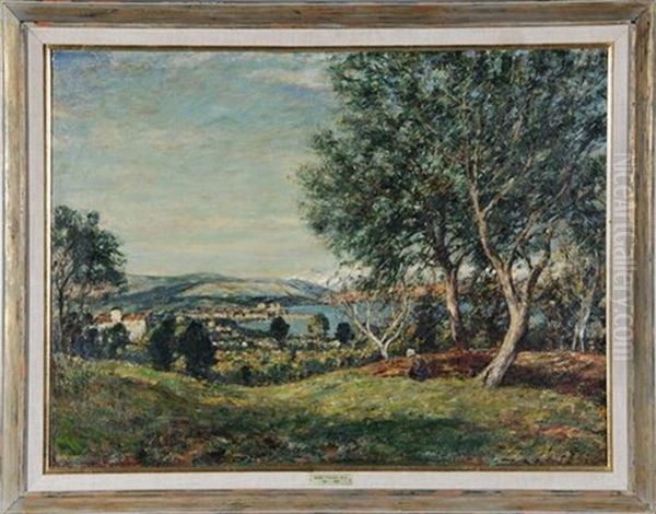 Mediterranean Coast Oil Painting by Mark Fisher