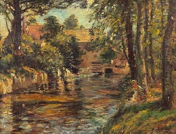 Near Bishop's Stortford Oil Painting by Mark Fisher