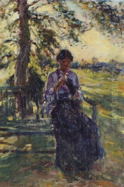 Sundown In Algeria Oil Painting by Mark Fisher