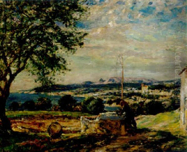 Well At Cassis Oil Painting by Mark Fisher