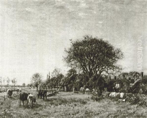 A Summer's Day Oil Painting by Mark Fisher