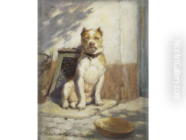 The Guard Dog Oil Painting by Percy Harland Fisher