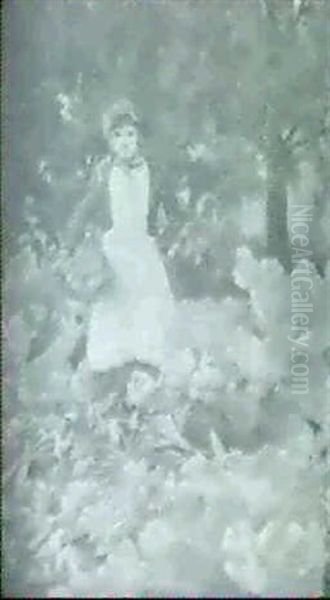 Among The Cabbages Oil Painting by Percy Harland Fisher