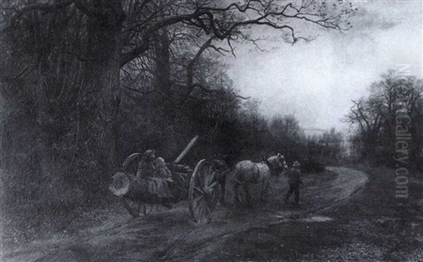 A Ride Home Oil Painting by Florence Fitzgerald