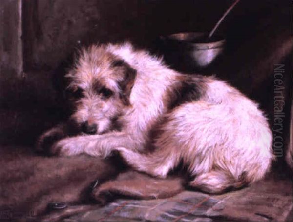 Waiting For Master Oil Painting by John Fitz Marshall