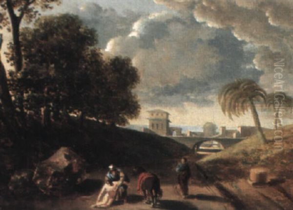 The Good Samaritan Oil Painting by Hippolyte Flandrin