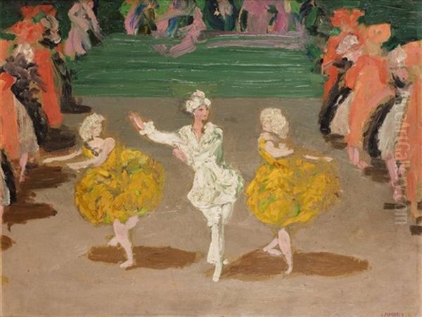 Le Ballet Oil Painting by Jules Flandrin