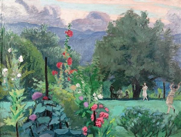 Apres Midi D'ete Oil Painting by Jules Flandrin