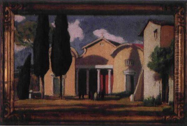 Rome Oil Painting by Jules Flandrin
